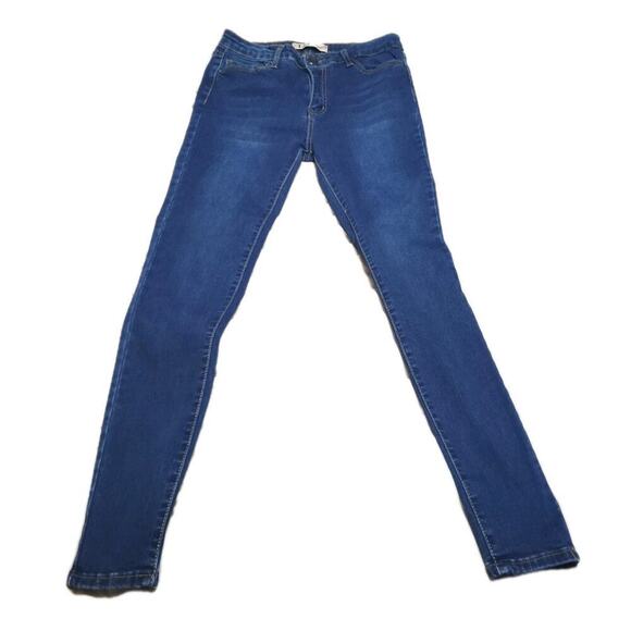 LEV Denim Jeans Junior's Size 5 Skinny Jeans Style LV021 Mid-Rise Blue Stretch - Picture 5 of 9